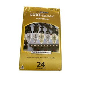 LED Lightshow - Luxe Sparkle Light String Diamond White 24 C9 String Lights Chri